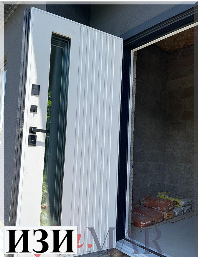 Входные двери Кронос Термо RAl 7021 терморазрыв