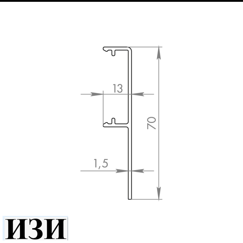 Системы открывания Armadillo Декоративная Armadillo (Армадилло) планка SLD.Comfort-PRO/3000 cover AL алюминий