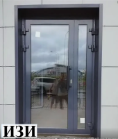 Купить Входные двери ПВХ для улицы ламинация графит размер 1900\800 мм  Ростов на Дону