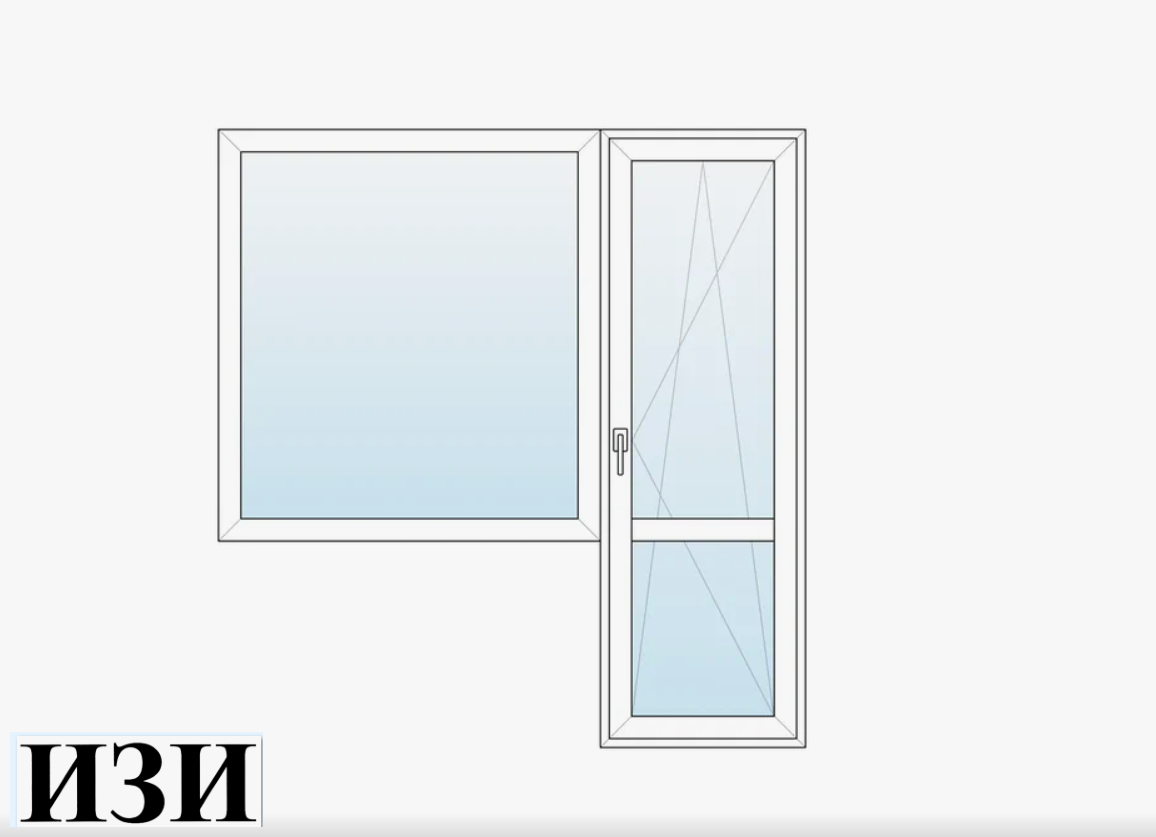 Купить Балконные двери ПВХ для помещений ламинация   двухстворчатая Ростов на Дону