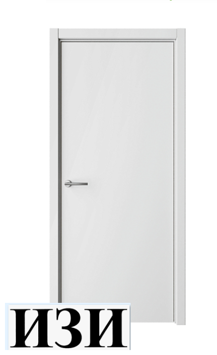 Межкомнатные двери Эмаль-1 Полотно глухое Эмаль Геометрия-1 белый